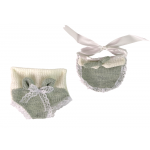 Malá bábika Sweet baby 30 cm - zelená