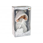 Bábika Sweet Baby v zavinovačke - sivá