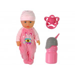 Bábika v ružovom pyžamku s doplnkami