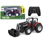 Červený traktor na diaľkové ovládanie s lyžicou 2,4G - 1:24 Červený traktor na diaľkové ovládanie s lyžicou 2,4G - 1:24
