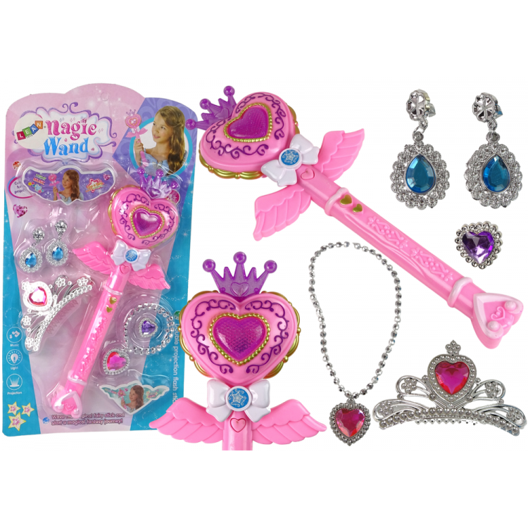 LEAN TOYS Čarovná sada interaktívna pre dievčatá ružová LEAN TOYS Čarovná sada interaktívna pre dievčatá ružová