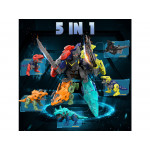 Stavebnica 5v1 dinoroboty