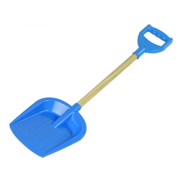 Lopata s drevenou rúčkou – modrá