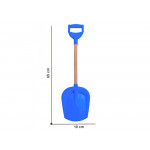 Lopata s drevenou rúčkou – modrá