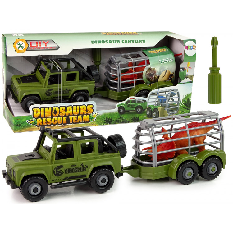 Šróbovací Jeep s Dinosaurom Šróbovací Jeep s Dinosaurom