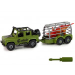 Šróbovací Jeep s Dinosaurom Šróbovací Jeep s Dinosaurom