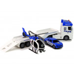 Sada policajných vozidiel so zvukmi 3 ks