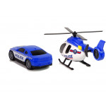 Sada policajných vozidiel so zvukmi 3 ks