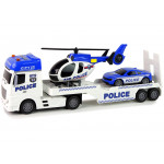 Sada policajných vozidiel so zvukmi 3 ks
