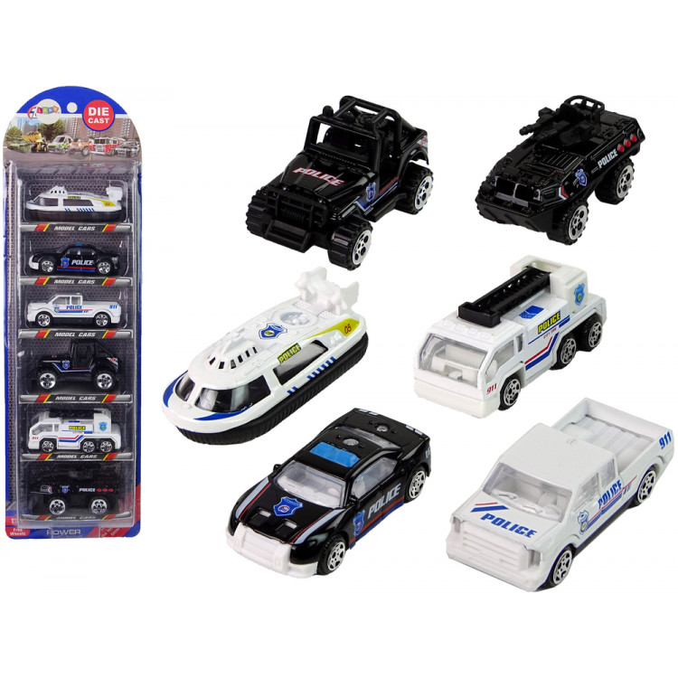Sada Policajných vozidiel 1:64