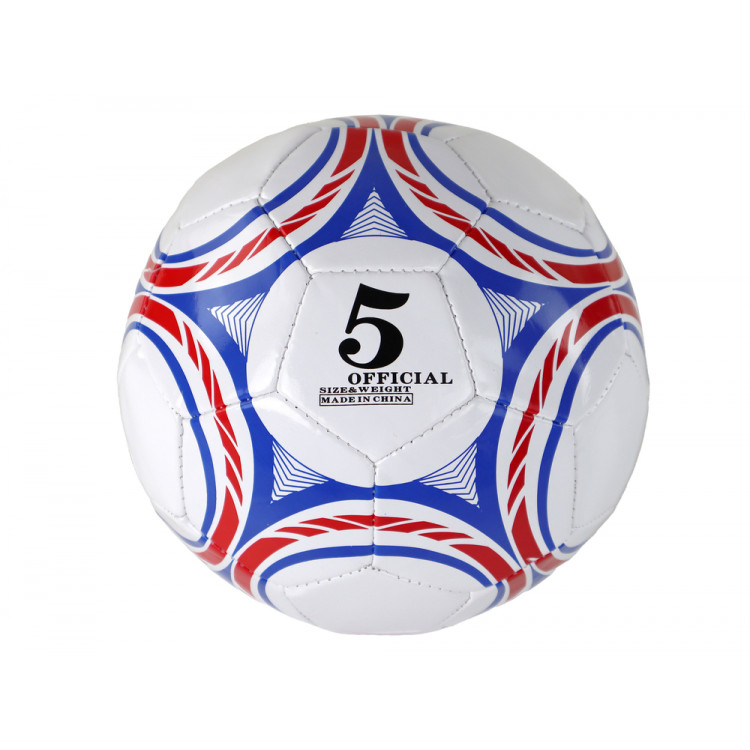 Biela futbalová lopta - 24 cm Veľkosť 5