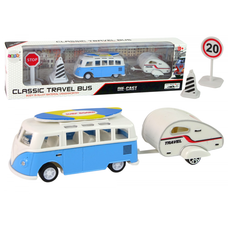 Autobus s príslušenstvom – modrý