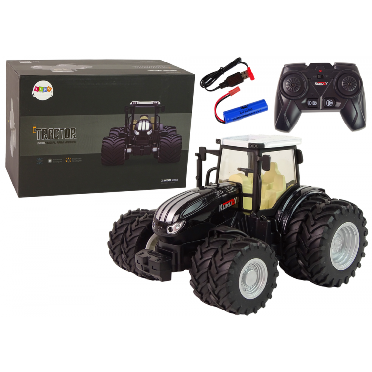 Diaľkovo ovládaný traktor R/C čierny 2,4GHz Diaľkovo ovládaný traktor R/C čierny 2,4GHz