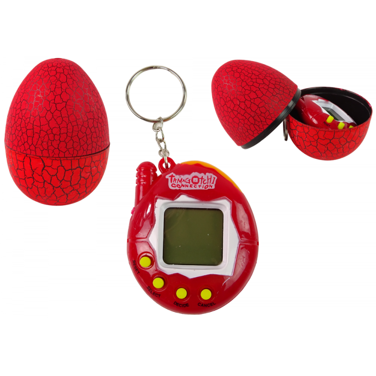 Elektronická hra Tamagotchi Pet vo vajíčku - červená Elektronická hra Tamagotchi Pet vo vajíčku - červená