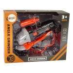 Oranžová sada brúsky s okuliarmi