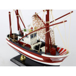 Zberateľská rybárska drevená loď – červená 45cm