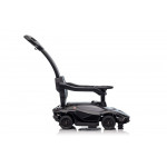 Detské odrážadlo Lamborghini QLS-996T s rúčkou - čierne