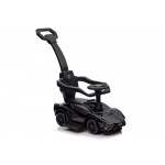 Detské odrážadlo Lamborghini QLS-996T s rúčkou - čierne