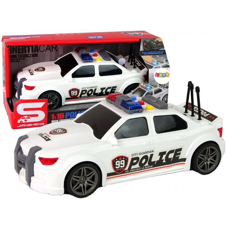 Policajné športové auto 1:16 - biela