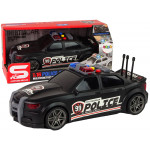 Policajné športové auto 1:16 - čierna
