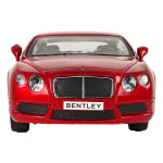 Kovové autíčko na trecí pohon Bentley 1:24 červené