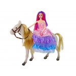 Bábika princezná s bielym koníkom