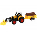 Traktor s prívesom v rôznych farbách