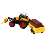 Traktor s prívesom v rôznych farbách