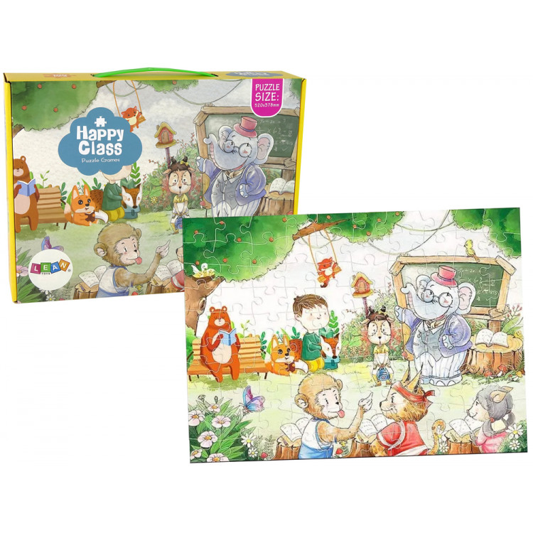 Puzzle 100 dielikov – Zvieratká v škole Puzzle 100 dielikov – Zvieratká v škole