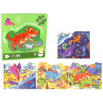 Puzzle 4v1 - Dinosaury