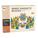 Magnetické stavebné bloky 3D ruské koleso 155 prvkov Magnetické stavebné bloky 3D ruské koleso 155 prvkov
