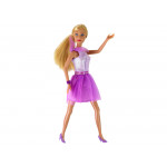 Súprava bábiky Lucy vo fialových šatách – skrinka na topánky