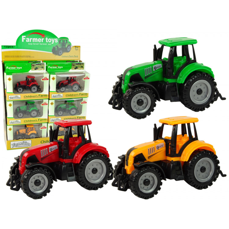 Poľnohospodársky Traktor - 3 farby