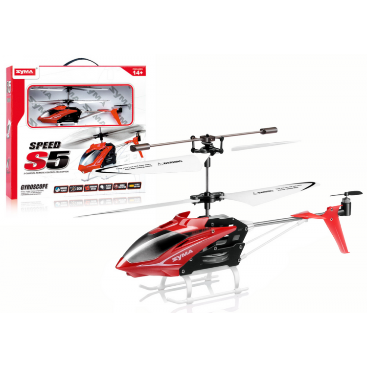 Helikoptéra na diaľkové ovládanie – Syma S5 červená