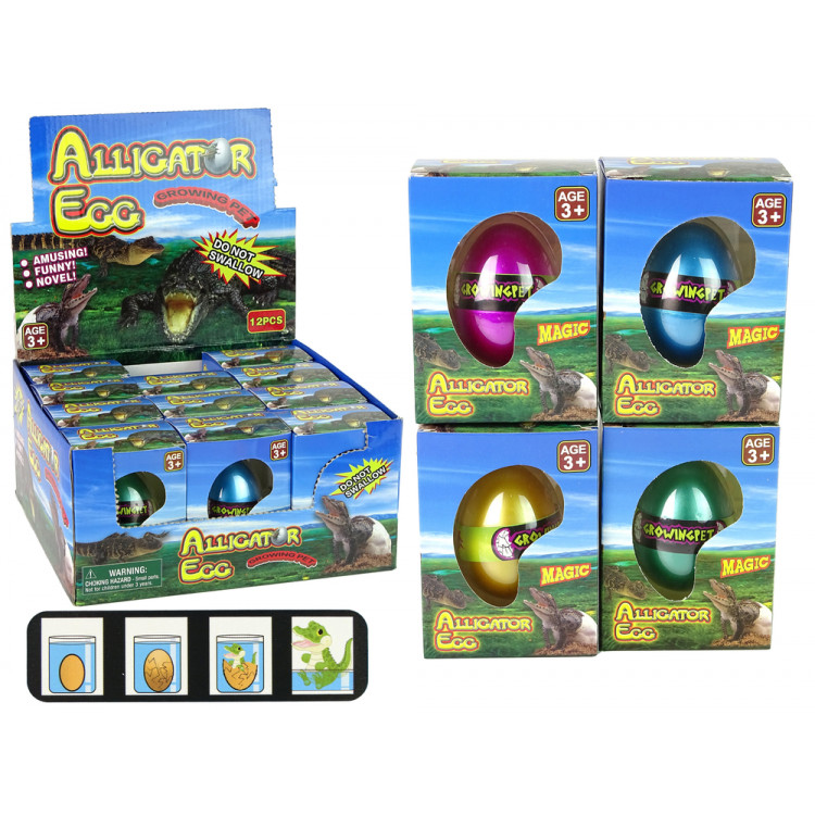 Rastúce krokodílie vajce 6cm
