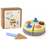 Drevená torta na krájanie – 8 kusov