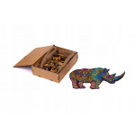 Drevené EKO Puzzle – Nosorožec A4, 72 dielikov Drevené EKO Puzzle – Nosorožec A4, 72 dielikov