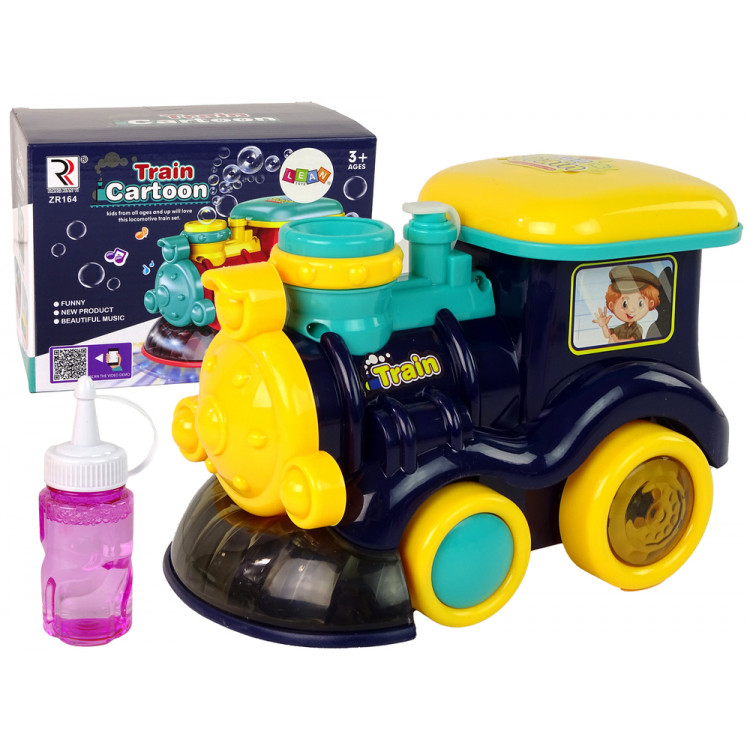 Bublifuk lokomotíva - modrá