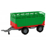 Traktor s prívesom – zelený