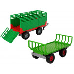 Traktor s prívesom – zelený