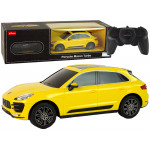 Auto R/C Porsche Macan Turbo 1:24 Rastar - žlté