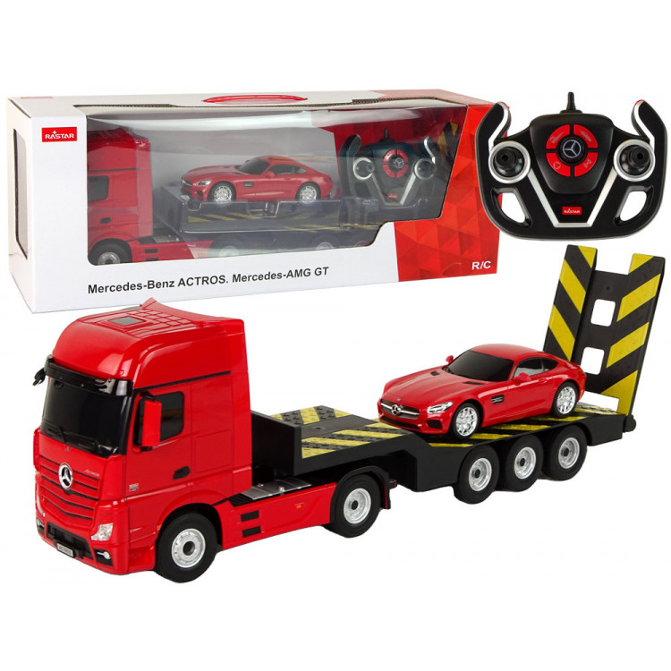 RC Odťahové vozidlo Mercedes-Benz 1:26 - červená