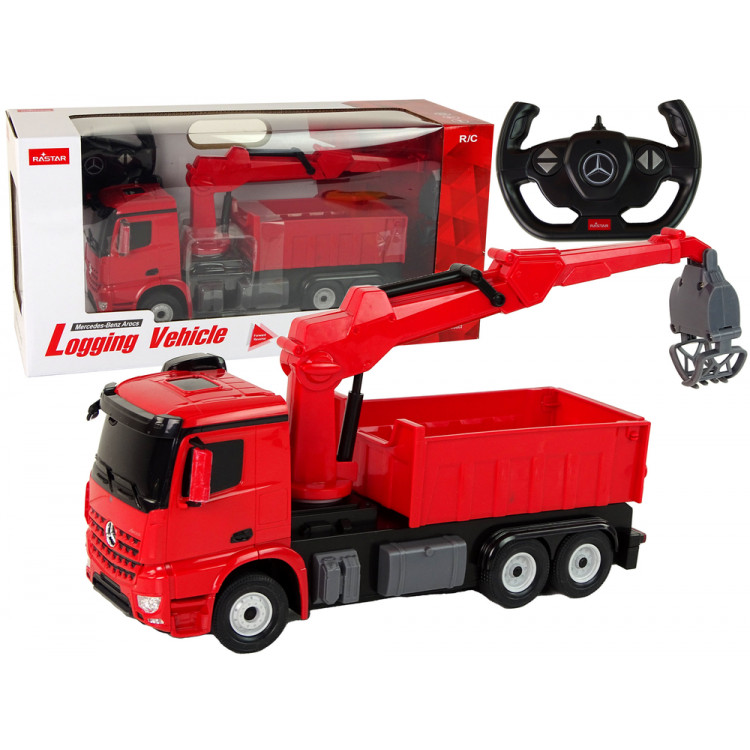 RC Nákladné auto s drapákom – Mercedes červené RC Nákladné auto s drapákom – Mercedes červené
