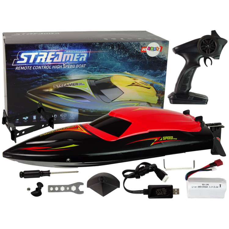 Motorový čln R/C - 2,4GHz 35 km/h červený Motorový čln R/C - 2,4GHz 35 km/h červený