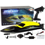 Motorový čln R/C - 2,4GHz 35 km/h žltý