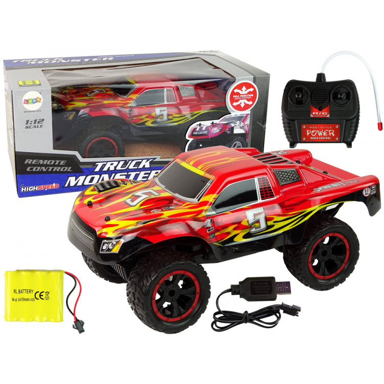 Auto na diaľkové ovládanie R/C 1:12 20 km/h Červená