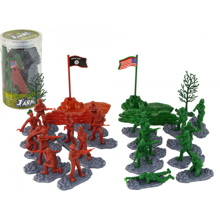 Vojenská súprava vojačikov - 48 prvkov