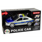 Policajné auto 1:14 Trecí pohon - strieborné