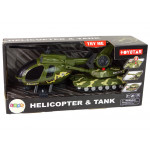 Vojenský tank a helikoptéra – zvukové a svetelné efekty
