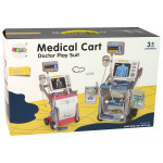 Sada Little Doctor - Svetloružový lekársky vozík
